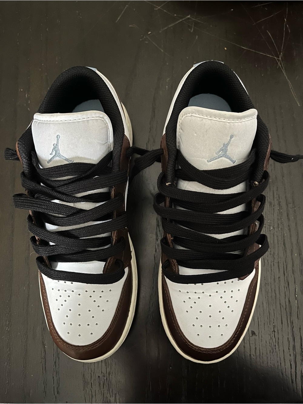 Jordan Low-Top Sneakers - White, Brown, Black